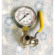 試水壓力錶 試水器 壓力錶 測試器 試壓閥 試水壓 水錶  4分外牙 插3分管 台灣製造