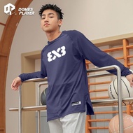 3X3 American Basketball Long-Sleeved t-Shirt Color-Blocking Shooting Suit Spring Training Sportswear