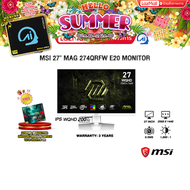 [ผ่อน 0% 6 ด.]MSI 27" MAG 274QRFW E20 MONITOR (IPS WQHD 200Hz)/ประกัน 3 Years