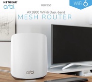 NETGEAR Orbi AX1800 WiFi 6 Mesh Router RBR350