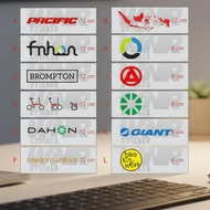 BROMTON DAHON FNHON MAP INDONESIA BICYCLE STICKER