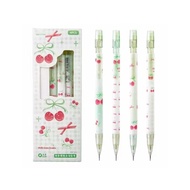 love* 4Pcs 0 5MM Mechanical Pencil  Grip Mechanical Pencil For Student Children