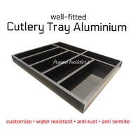Cutlery Tray/Aluminum Cutlery Tray/Water Resistant Cutlery Tray/Rust Resistant Tray/Spoon Tray/Silve