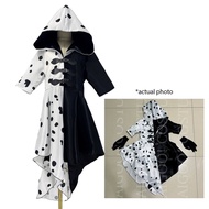 Disney Cruella De Vil Costume for Girls Movie Character Cosplay for Kids Children