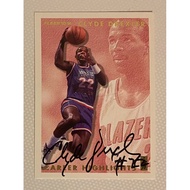 Clyde Drexler 1993-94 Fleer Career Highlights AUTO Autograph Card 12 of 12