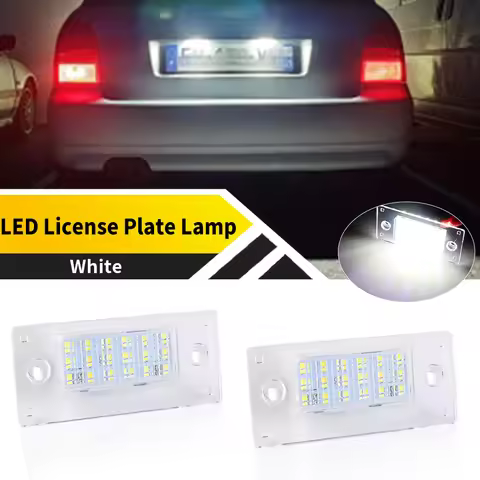 2PCS OEM LED License Plate Light Bulbs For Audi A3/S3 8L LCI Facelifted 00-03 A4/S4 B5 LCI Facelifte