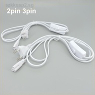2pin 3pin hole ON/OFF Switch Cable T5 light Tube Power supply Charging Connection extension Wire Con