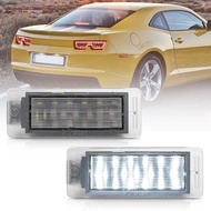 2x LED Licence Number Plate Light for Chevrolet Camaro 2009-Corvette Stingray 2014-Cruze J300 Equino