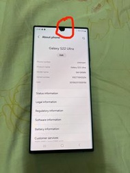 Samsung galaxy s22 ultra 256gb condition is good