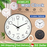 [SG Seller] Japan Quartz Movement 30cm Modern Jam Dinding Wall Clock Digital Quiet Home Office Living Room Clock