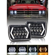 7x6" 5X7" Waterproof LED Projector Headlight Hi-Lo Beam DRL For Jeep Cherokee XJ Car accessries lamp