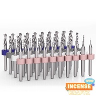 INCENSECRAFTX Mini CNC Drilling Bit Multifunctional PCB Twist Drill Wood CNC Drill Carbide CNC Milli