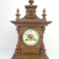 Antique German Mantel Clock JUNGHANS Castle Shelf Bracket 8 day 1920s