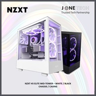 NZXT H5 ELITE MID-TOWER – BLACK / WHITE (CC-H51EB/W-01) CHASSIS / CASING
