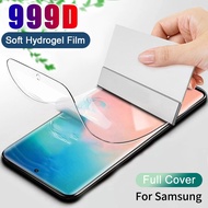 Samsung Galaxy S8 S9 S10 S20 S21 Plus Note 8 9 10 20 Ultra  Hydrogel Film Screen Protector Full Cover Silicone