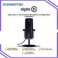 Elgato Wave:3 USB Premium Microphone and Digital Mixing Solution (Black) - 10MAB9901