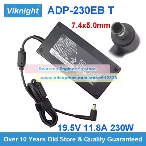 ADP-230EB T AC Adapter 19.5V 11.8A Power Supply Compatible with ROG G750JH G751J G752VY G752V G750JZ