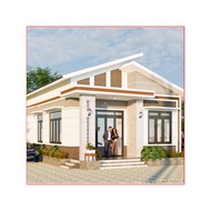 Dk78 7m3 x 14m Level 4 House Design Drawing with Offset Roof Printed on A3 Paper, Full 3D Color, Arc