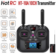 Hotrc HT-10A HT10A 2.4Ghz Radio 10CH Transmitter Remote Controller F-10A F10A Receiver For RC Aircra