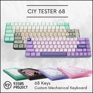 CIY Tester 68 / GK68 / Tester 68 Keys | cheapest Barebone kit | White | 2.4ghz | Bluetooth Keyboard 