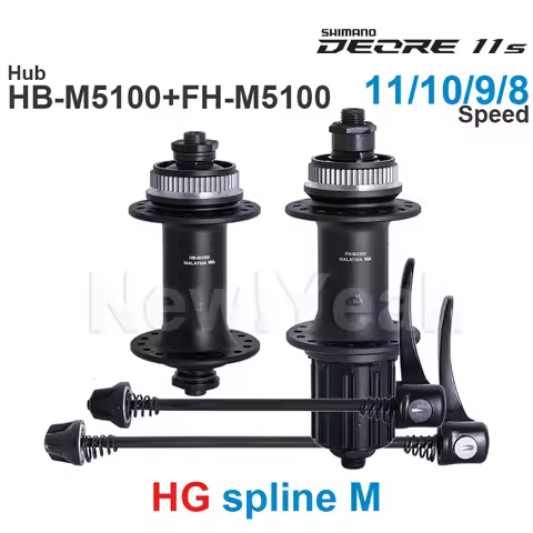 SHIMANO DEORE M5130 Disc Brake Front Hub HB-M5100 Rear FREEHUB FH-M5100 Quick Release 8 9 10 11-spee