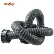 YOLANDA Drain Pipe, Double Screw Oral P Trap Kitchen Sink Drain Kit, Toughness 1m Sink Drain Pipe Ki