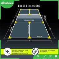 [Ababixa] Pickleball Court Marker Tennis Court Portable Lines Marking Set Equipment