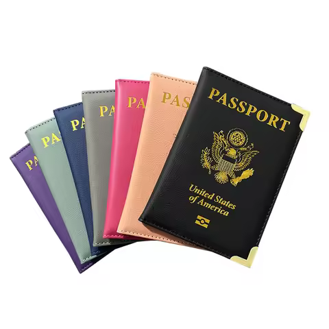 USA Passport Cover Travel Wallet Women Pink Passport Holder Designer Travel Passport Case Pouch Pasa