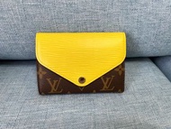 LOUIS VUITTON M60427 中夾 Marie-Lou 短夾Monogram 老花 LV 水波紋Epi 黃色