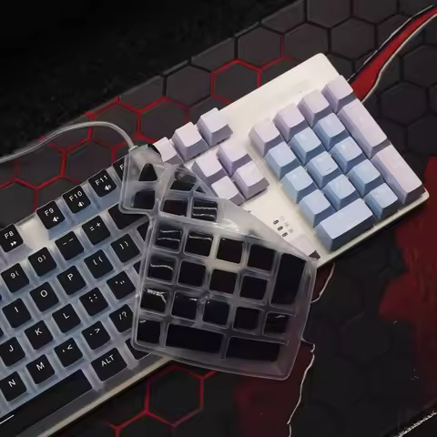 Dustproof Transparent Silicone Keyboard Cover Protector Skin For Aula F2068 Pro / F2088 PRO Mechanic