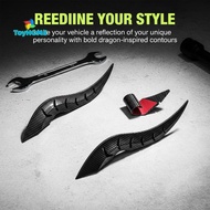 GPHA> 2Pcs Personalized Universal Car 3D Dragon Horn Roof Decoration Creative & Cool Car Exterior Ac