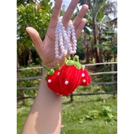 GANTUNGAN Daisy keyring keychain daisy wire feather daisy/ daisy keychain