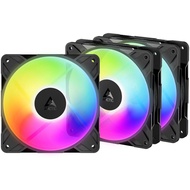 ARCTIC P12 PRO REVERSE ARGB TRIPLE PACK BLACK 120MM FAN CASE CASING ACFAN00333A