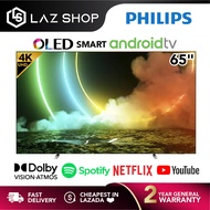 Philips 65 Inch OLED 4K UHD Android TV 65OLED706 | Smart TV | 3-Sided Ambilight | Dolby Atmos &amp; DTS Play-Fi