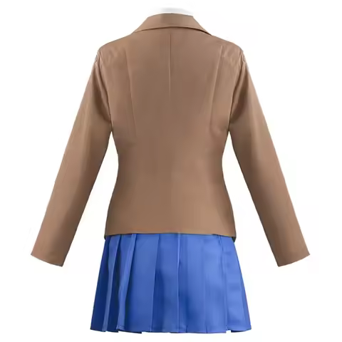 Monika Cosplay Anime Doki Doki Literature Club Sayori Yuri Natsuki Cosplay Costume School Women Unif