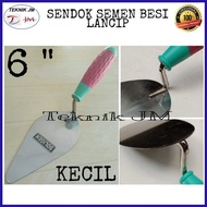 SENDOK SEMEN SOLIGEN BESI GAGANG FIBER LANCIP 6 INCH 15Cm SENDOK ADUKAN SEMEN PASIR CETOK BAGUS TEB