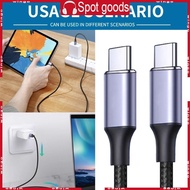 WIN 480Mbps USB C To Type C Cable 100W Fast Charging Mobile Phone Charging Cord 25cm Short Extension