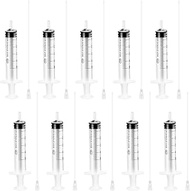 10Pcs 5ML/CC Premium Ink Syringe with Luer Lock and 5inch Tube Suitable for Fountain Pen Refill,Glue
