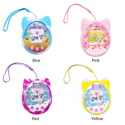 Soft Silicone Comprehensive Protection Case with Lanyard Electronic Pet Machine Cover Scratch Proof 
