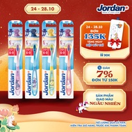 Combo 4 Bàn chải đánh răng cho trẻ em Jordan Step 3 (6 - 9 tuổi) Lông mềm
