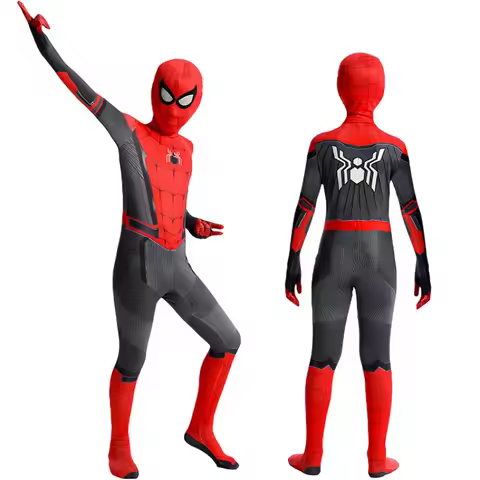Spiderman Costume Spider Man Black Panther Iron Man Spider Gwen Cosplay Zentai Jumpsuit Bodysuit Hal