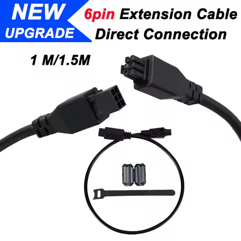 Upgrade AMS 6pin Extension Cable For Bambu lab AMS/AMS 2 Pro/AMS HT 1M 6-pin Bus Cable For X1/P1/H2D