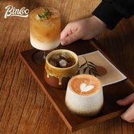 Bincoo ThreeHole Wooden Tray – Stylish & Functional Coffee SetupTray only