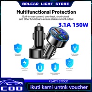 Car mobile phone Fast Charger, Car Charger Adapter 5 Port 150W Car Charger Fast Charging PD QC3.0 Ty