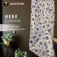 Asanicurtain H37 Hebe Hook/Eyelet Flower Curtain (220cm Height)