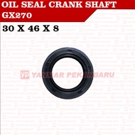 MESIN GX270 Oil Seal Crank Shaft 30 46 8 Oil Seal Crankshaft Engine 9HP NOK