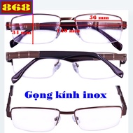 Half-frame brown stainless steel glasses are 1 degree, 1.5 degrees, 2 degrees, 2.5 degrees