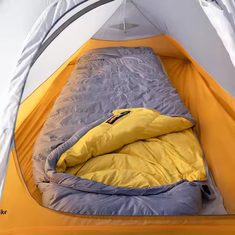 Naturehike CW400 Duck Down Sleeping Bag Outdoor Winter Camp 650FP Warm Keeping Hooded 20D Nylon Enve