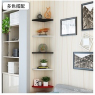 Wall Shelf Bookshelf Wall Hanging Living Room Punch-Free Corner Bedroom Kitchen Triangle Fan-Shaped Decorative Partition