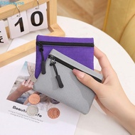 DWAYNE Small Item Bag, Wallet Korean Style Ox Cloth Coin Purse, Simple Solid Color Card Bag Zipper Card Storage Bag Men